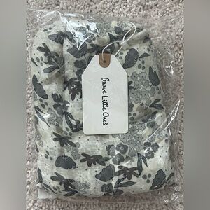 Brave Little Ones Blue Floral Muslin Swaddle NWT